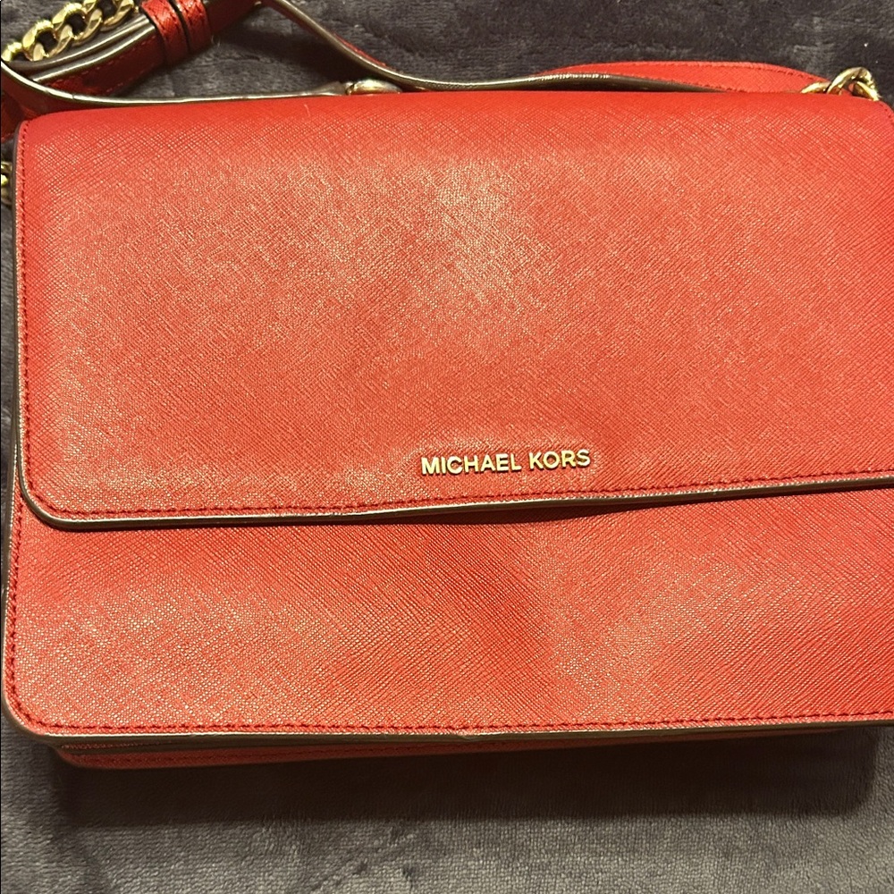 Michael Kors Vibrant Red Crossbody Bag